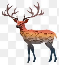 PNG Reindeer wildlife antler animal. AI generated Image by rawpixel.