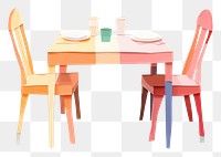 PNG Small dining table furniture chair togetherness. 