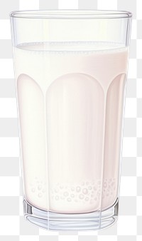 PNG Milk drink glass  