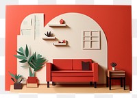 PNG Architecture furniture room wall. AI generated Image by rawpixel.