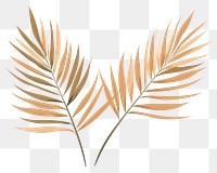 PNG Two palm leaves backgrounds pattern plant. AI generated Image by rawpixel.