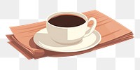 PNG Coffee saucer paper drink. AI generated Image by rawpixel.