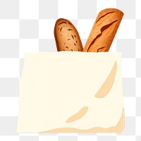 PNG Bread food bag freshness. AI generated Image by rawpixel.