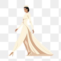 PNG Queen walking fashion wedding sketch. AI generated Image by rawpixel.