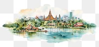 PNG Thailand city png architecture landscape building. AI generated Image by rawpixel.