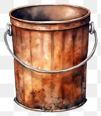 PNG Bucket white background container cylinder. 