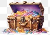 PNG Treasure chest treasure white background abundance. 