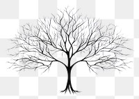 PNG Tree silhouette drawing sketch tree. 