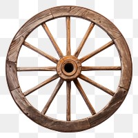 PNG Wooden wagon wheel spoke white background transportation. AI generated Image by rawpixel.