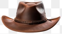 PNG Cowboy hat leather brown  