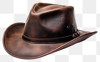 PNG Cowboy hat leather brown  