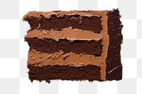 PNG Chocolate layer cake dessert food sachertorte. AI generated Image by rawpixel.