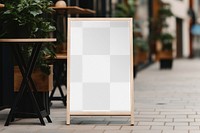 A-frame sign png mockup, transparent design