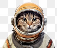 PNG Cat astronaut animal mammal pet. 