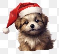 PNG Christmas animal character mammal puppy pet. 