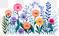 PNG Flower garden pattern plant paper. AI generated Image by rawpixel.