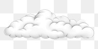 PNG Cloud white backgrounds line. 