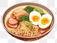 PNG Dish bowl noodle ramen. AI generated Image by rawpixel.