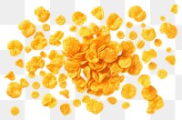 PNG Falling corn flakes backgrounds snack food. AI generated Image by rawpixel.