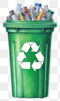 PNG Recycling symbol green  