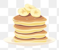 PNG Pancake dessert food breakfast. AI generated Image by rawpixel.