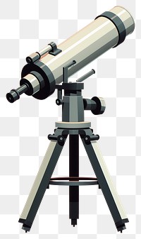 PNG Modern telescope technology astronomy weaponry. 