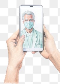 PNG Drawing doctor selfie adult. 