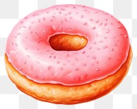 PNG Plain donut food white background confectionery. 