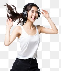 PNG Korean headphones dancing headset. 