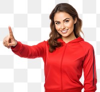 PNG Sport woman pointing sweater sports finger. 