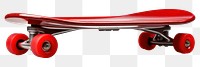 PNG Red skateboard red white background skateboarding. 