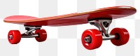 PNG Red skateboard red white background skateboarding. 