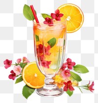 PNG Summer cocktail mojito fruit drink. AI generated Image by rawpixel.