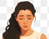 PNG Freckle woman crying portrait adult disappointment. 