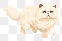 PNG Running persian cat animal mammal pet. 