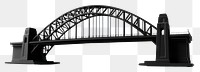 PNG Australia bridge architecture black. 