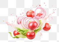 PNG  Salad onion vegetable tomato. AI generated Image by rawpixel.