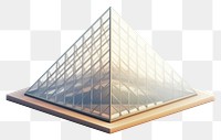 PNG Louvre museum pyramid architecture building. AI generated Image by rawpixel.