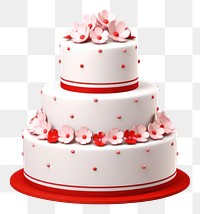 PNG Weding cake dessert food red. 