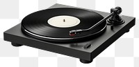 PNG  Vinyl record player electronics black white background
