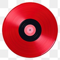 PNG  Vinyl record red white background gramophone