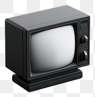 PNG Black TV isometric television black  