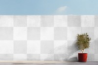 Wall png mockup, transparent design