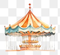 PNG Carnival carousel merry-go-round architecture. 