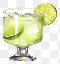 PNG Margarita cocktail glass mojito drink. 