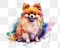 PNG Dog pomeranian mammal animal. AI generated Image by rawpixel.