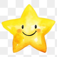 PNG Star yellow anthropomorphic happiness. AI generated Image by rawpixel.