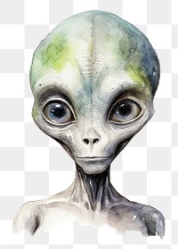 PNG Space alien representation portrait. 