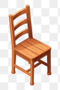 PNG Wooden chair furniture wood white background. AI generated Image by rawpixel.