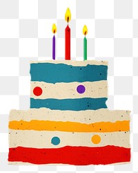PNG Birthday cake dessert food anniversary. AI generated Image by rawpixel.